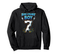 Birthday 7Th Birthday Football Hoodie - Minimalist Print Unisex