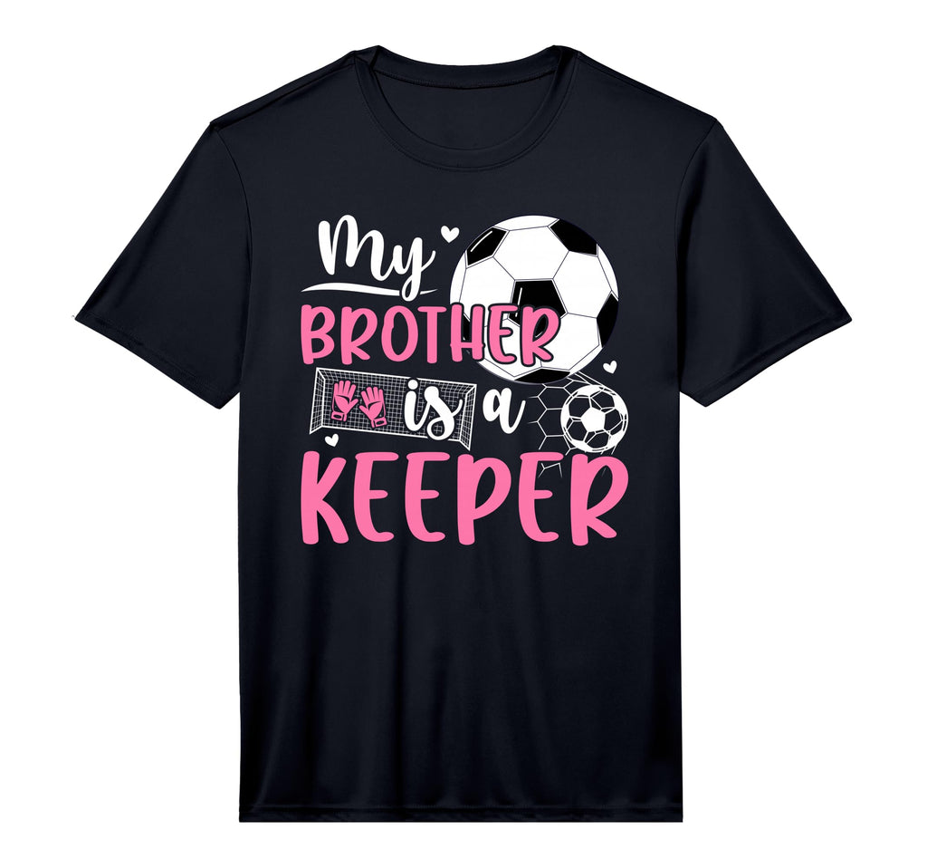 Proud Soccer Keeper Sister Soccer T-Shirt - Fun Novelty Design for Adults