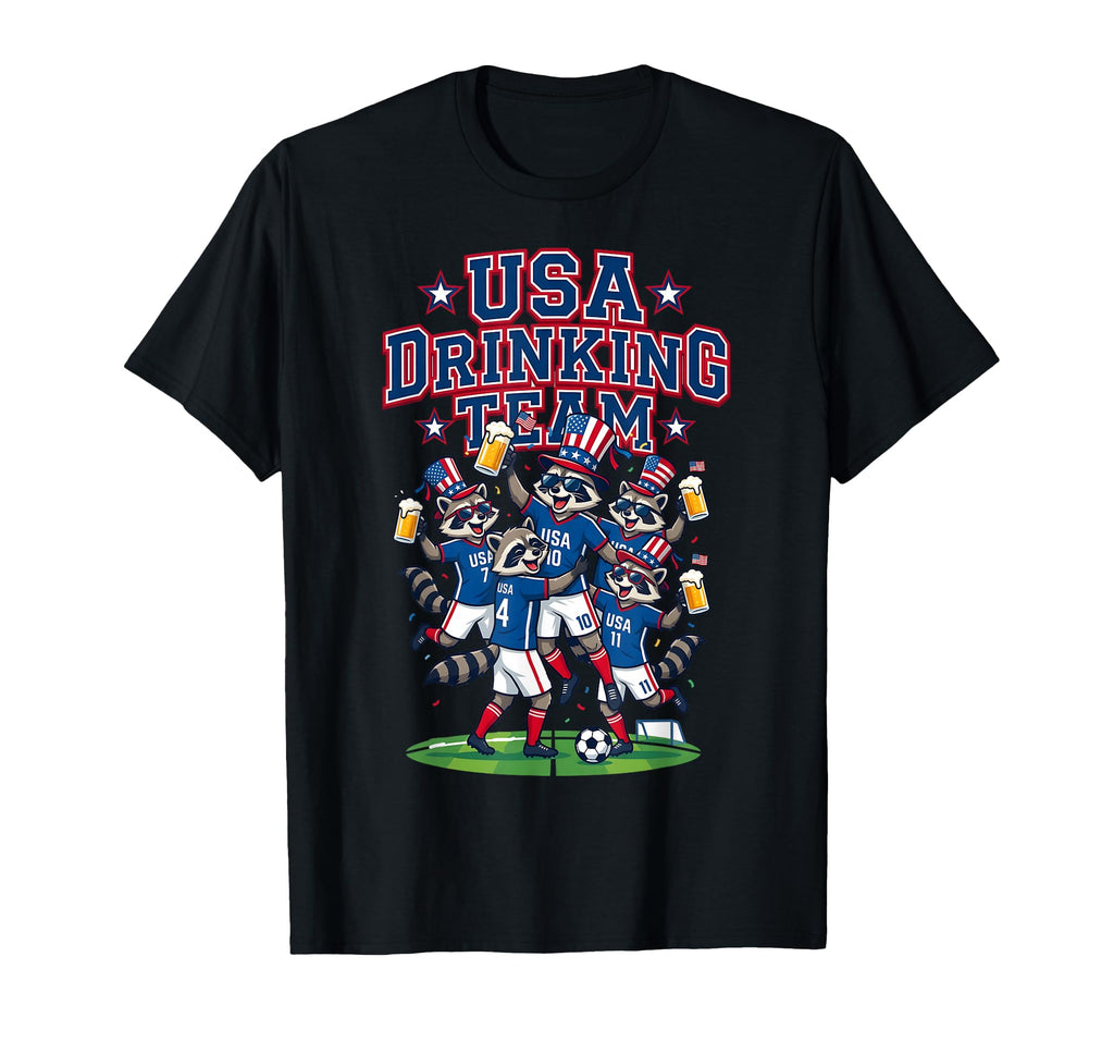 Usa Raccoon Soccer Tournament 2016 T-Shirt - Aesthetic Graphic Men Women