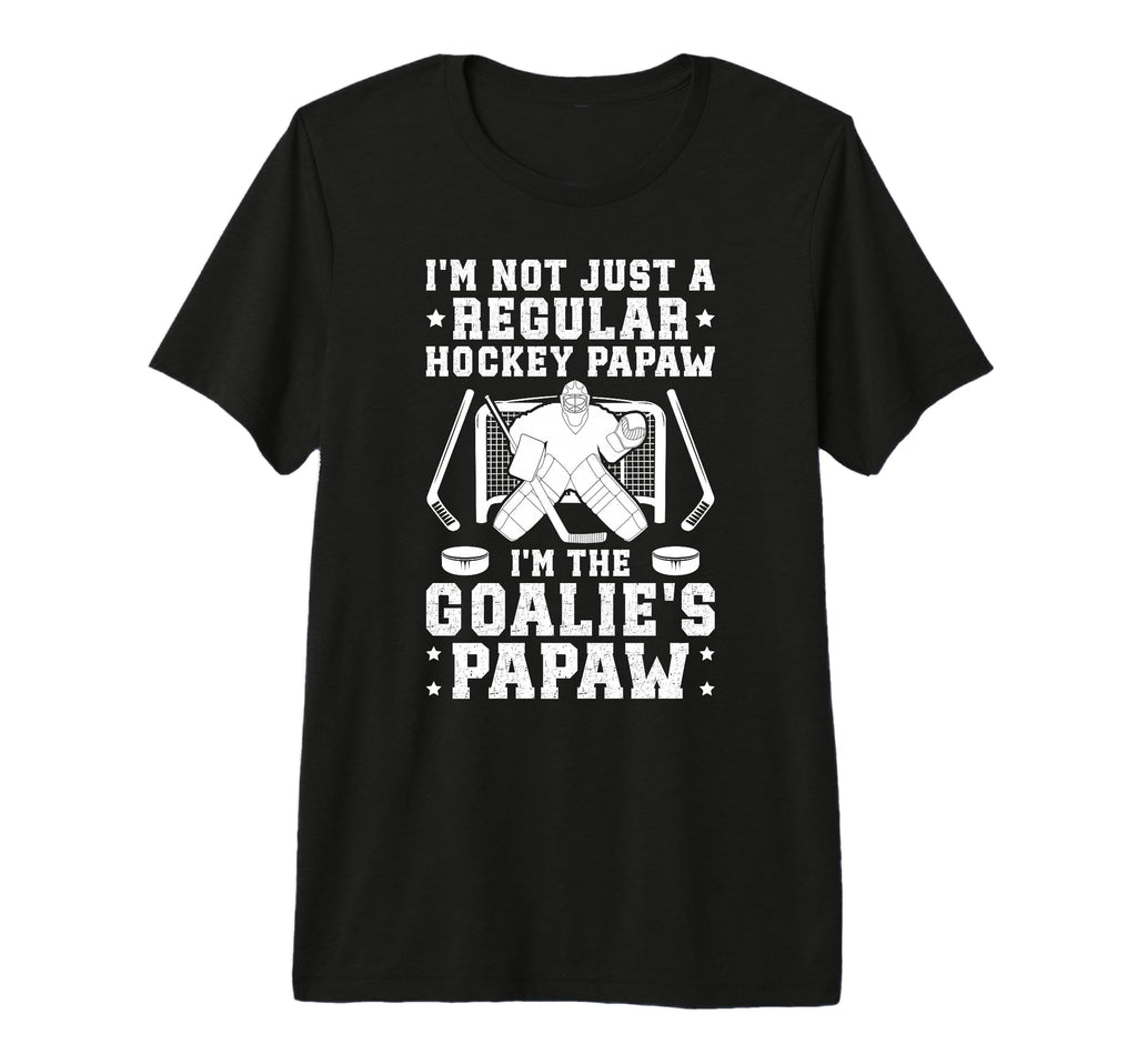 Mens Im Hockey Goalie Papaw Ice T-Shirt - Fun Novelty Design for Adults
