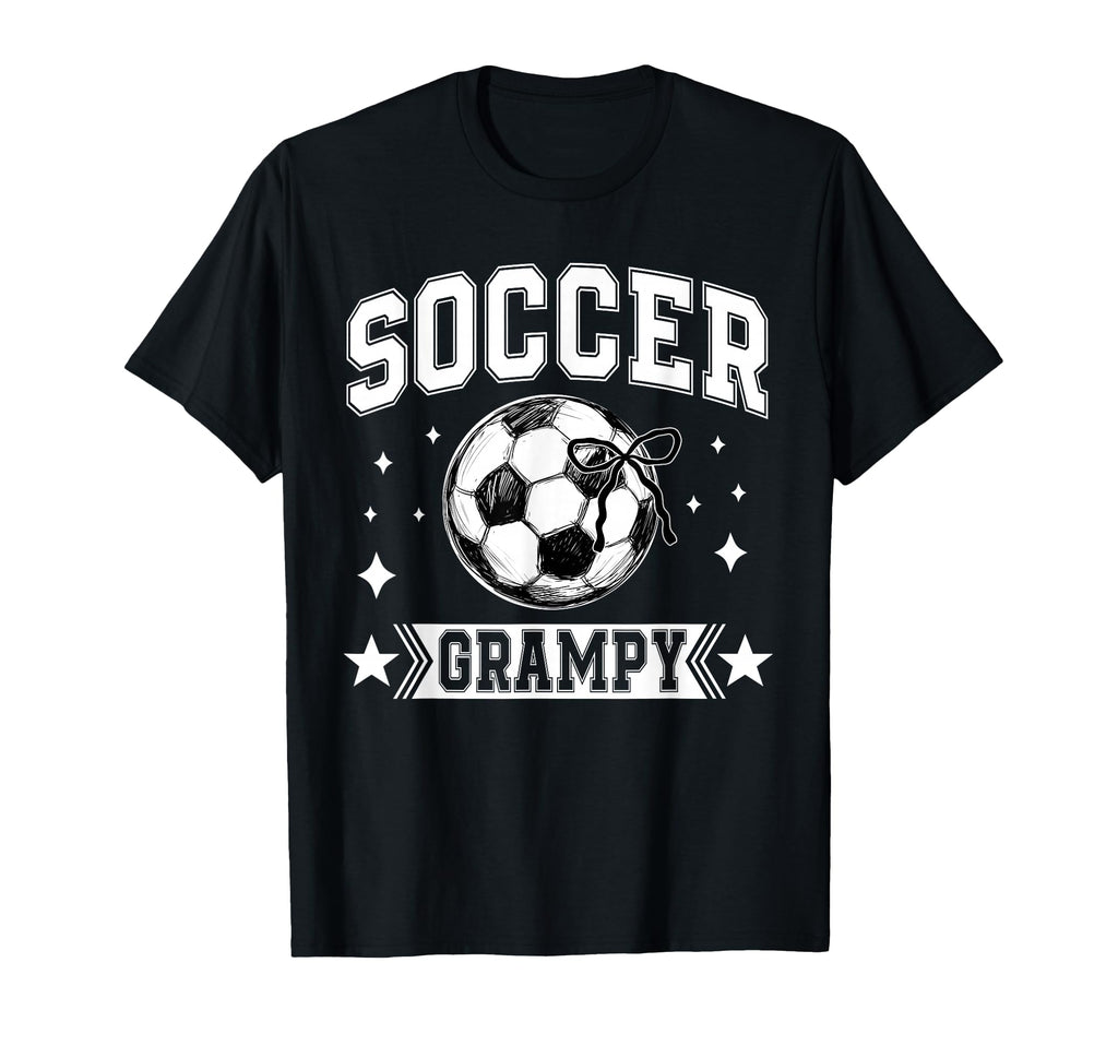 Coquette Bow Soccer Grampy Soccer Team T-Shirt - Graphic Print Men Women