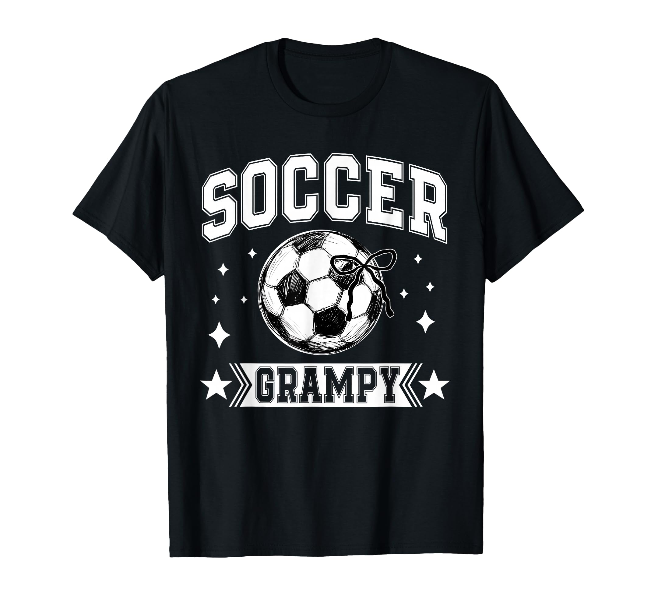 Coquette Bow Soccer Grampy Soccer Team T-Shirt - Graphic Print Men Women