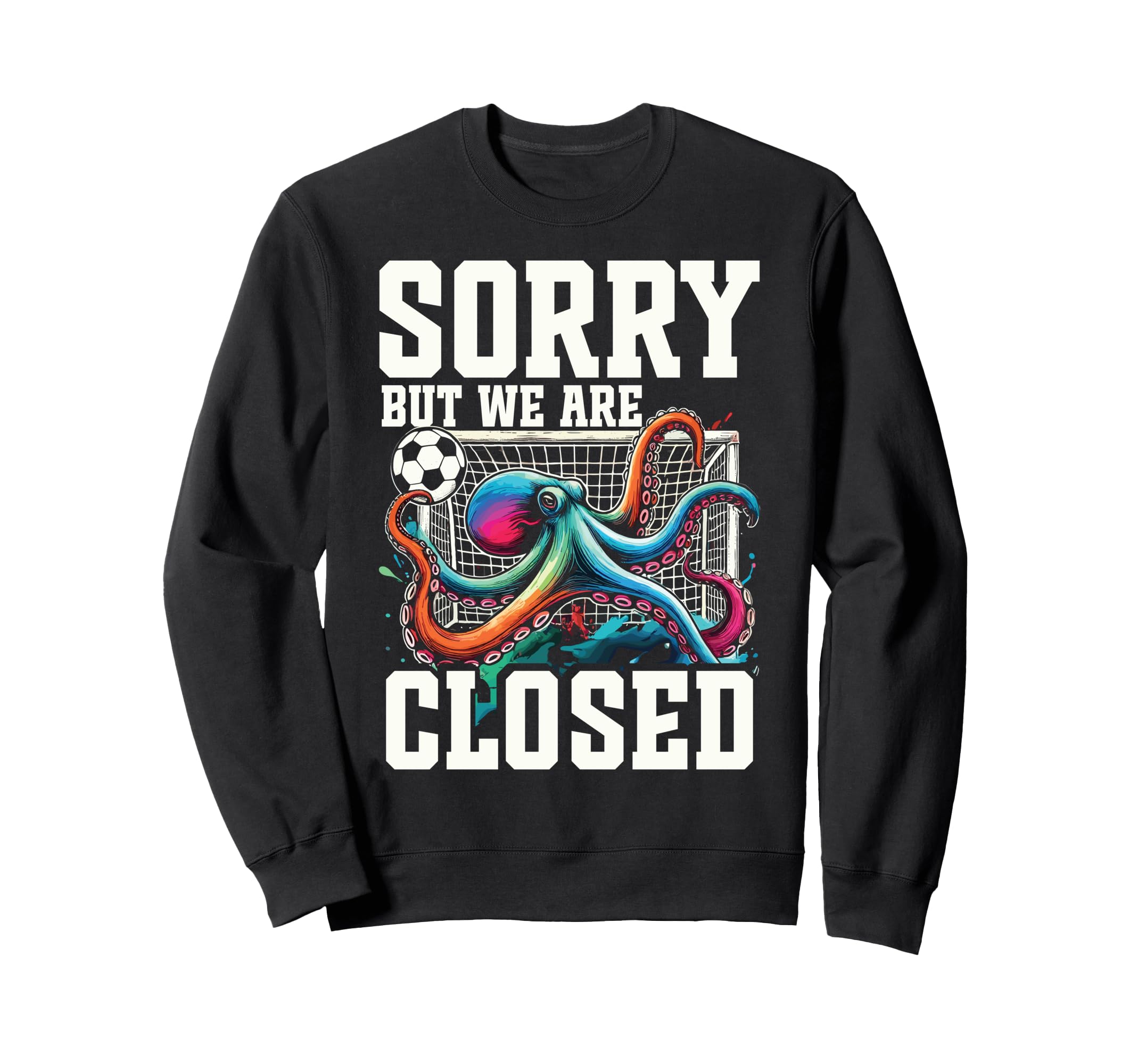 Octopus Soccer Goalie Soccer Player Sweatshirt - Trendy Graphic Unisex