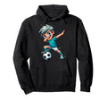 Funny Dabbing Dab Soccer Player Soccer Hoodie - Unique Graphic Men Women