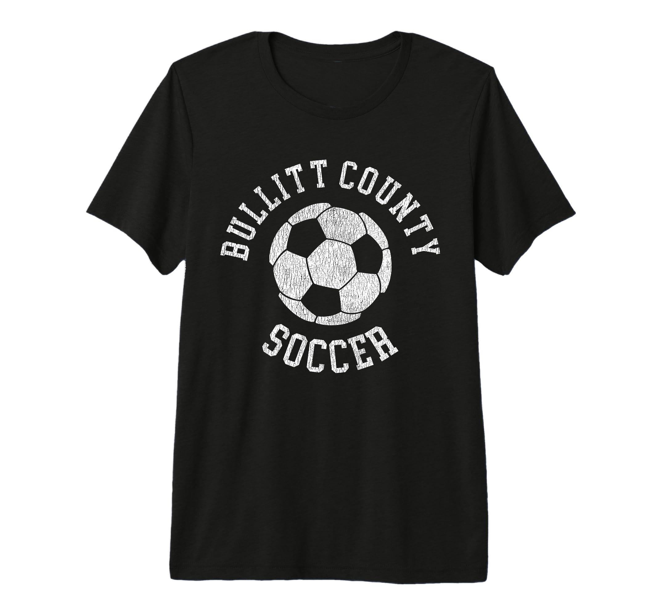 Bullitt County Soccer Distressed 90S Tri T-Shirt - Streetwear Style Unisex