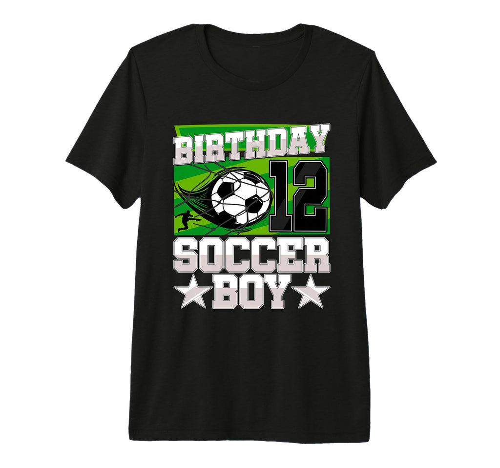 Soccer Birthday Party 12Th Birthday 12 T-Shirt - Fun Novelty Design Unisex