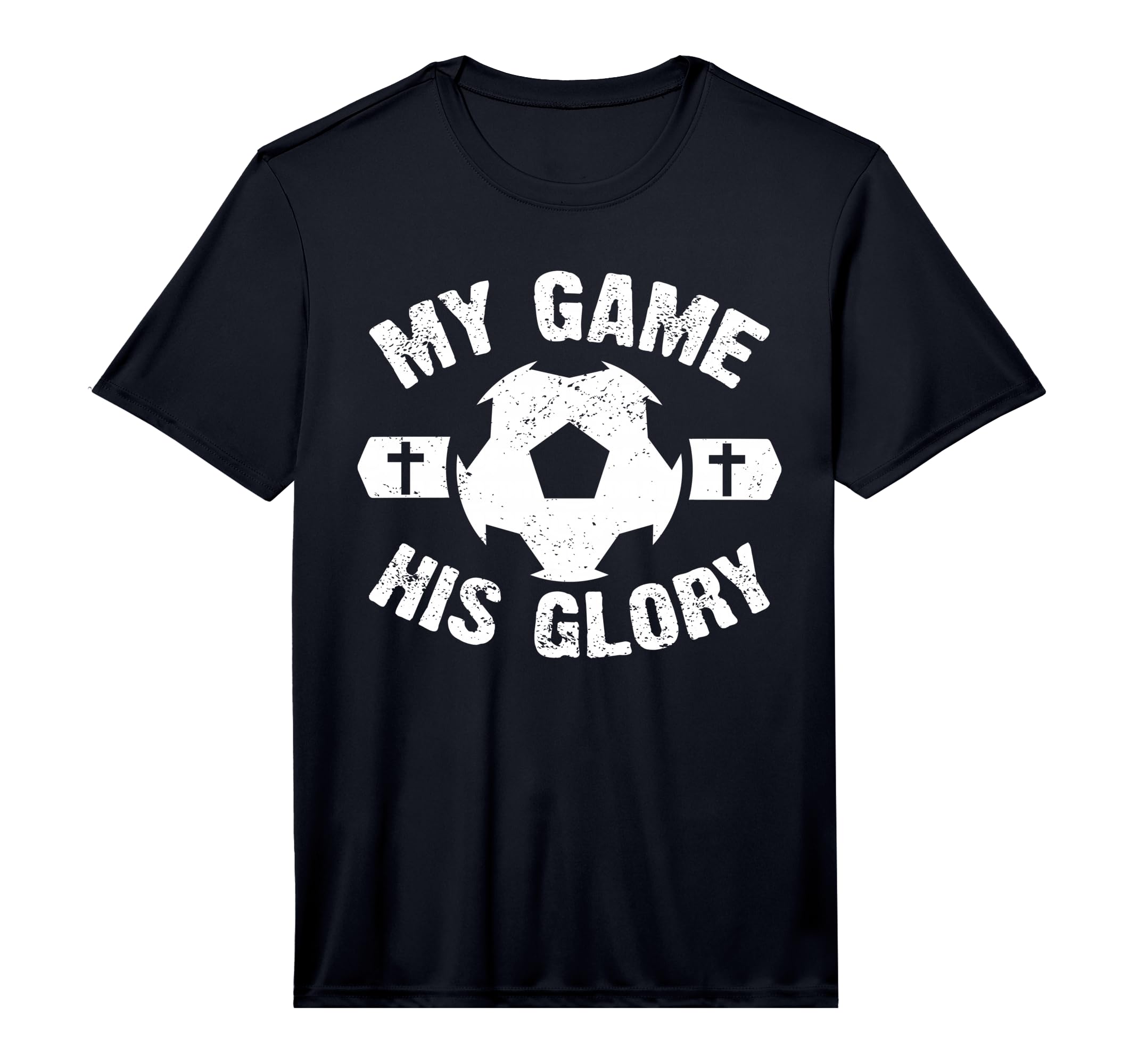 My Game His Glory Christian Soccer T-Shirt - Unique Graphic Men Women