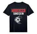 Morocco Soccer Ball Net Moroccan T-Shirt - Trendy Graphic for Adults