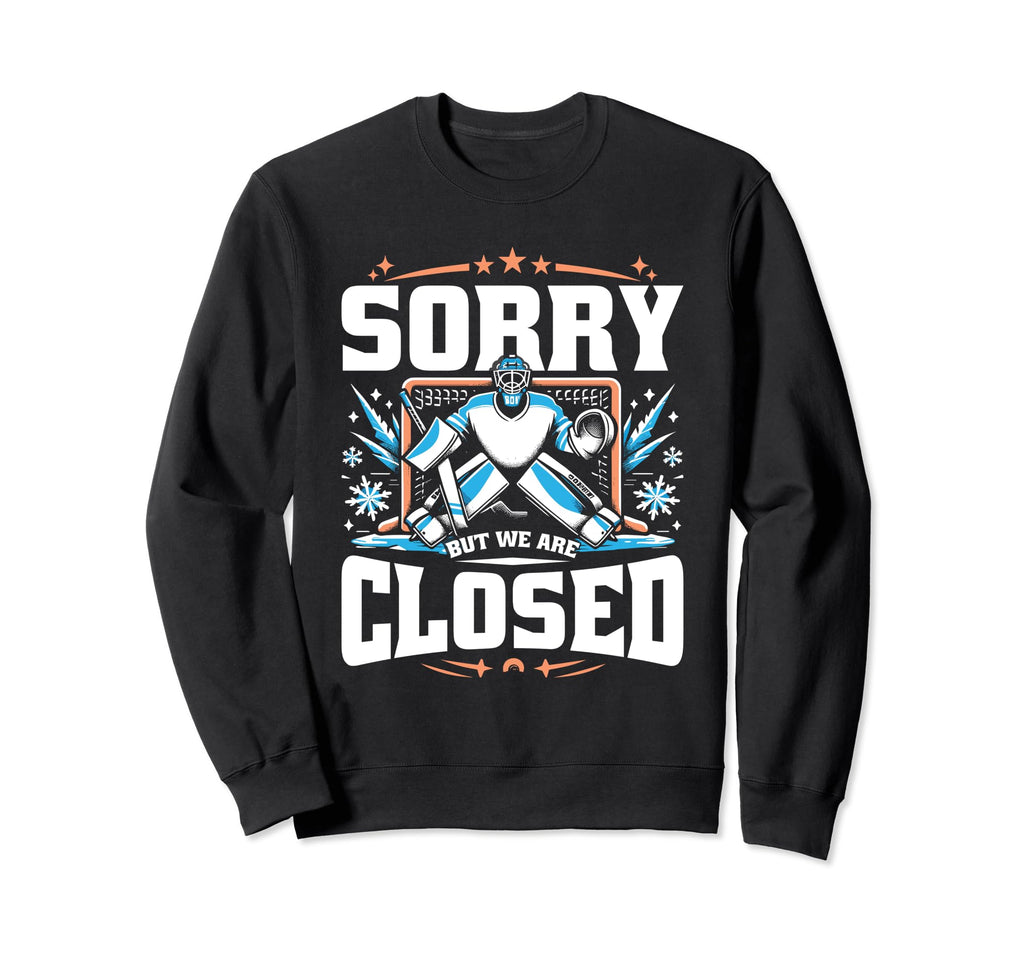 Goalkeeper Ice Hockey Player Sweatshirt - Minimalist Print Unisex