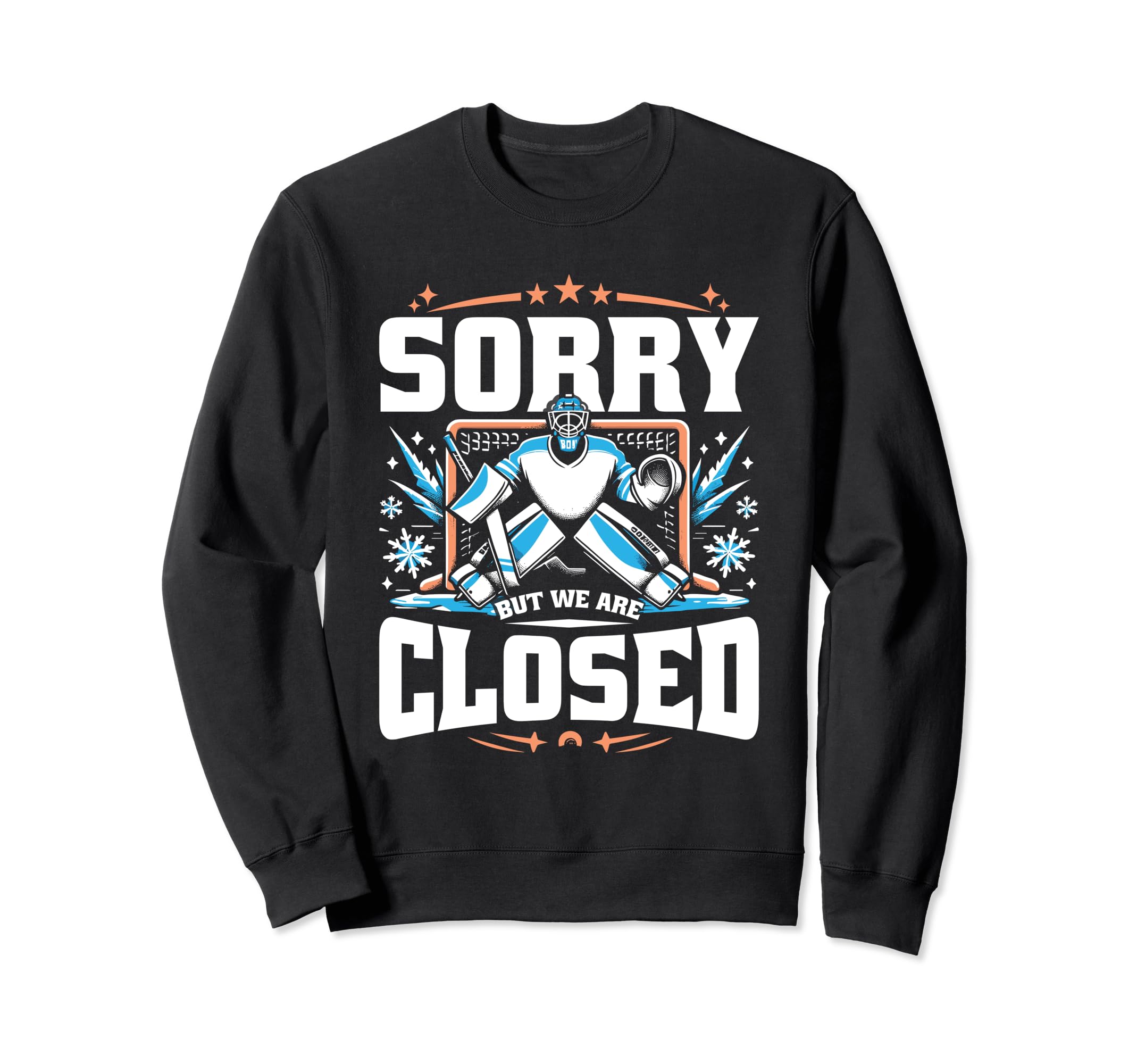 Goalkeeper Ice Hockey Player Sweatshirt - Minimalist Print Unisex