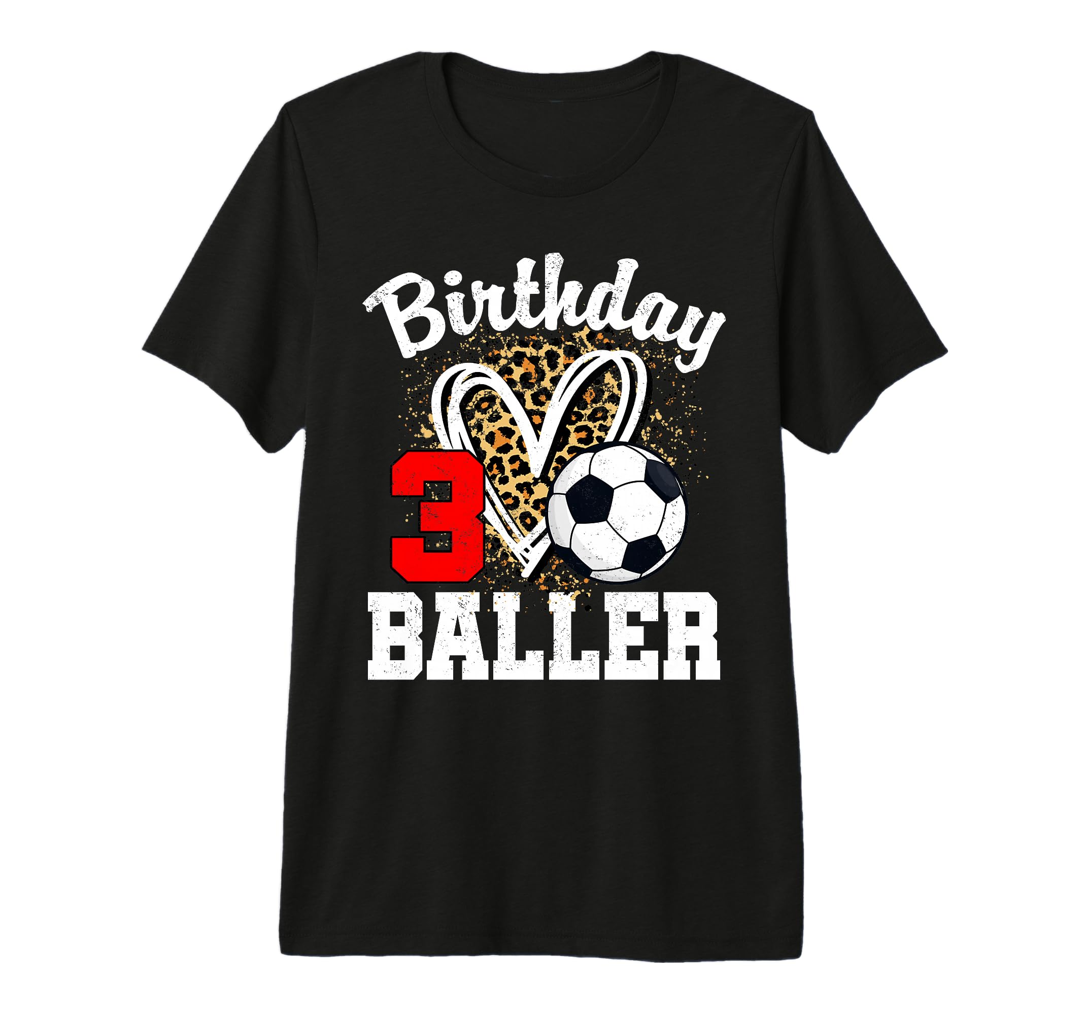 3Rd Birthday Baller 3 Year Old Birthday T-Shirt - Aesthetic Graphic Unisex