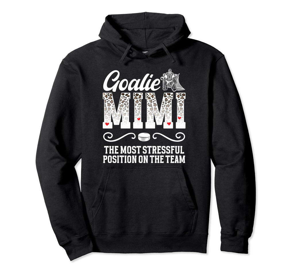 Ice Hockey Goalie Mimi Funny Ice Hockey Hoodie - Graphic Print Unisex