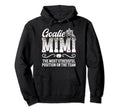Ice Hockey Goalie Mimi Funny Ice Hockey Hoodie - Graphic Print Unisex
