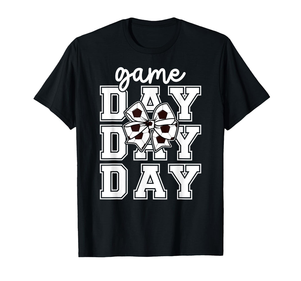Game Day Soccer Coquette Soccer Game T-Shirt - Streetwear Style for Adults