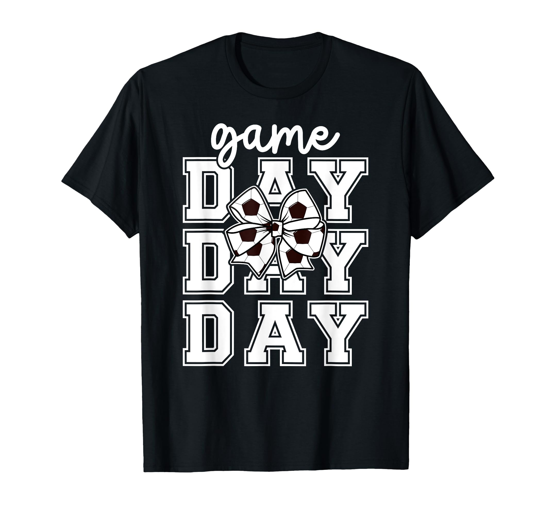 Game Day Soccer Coquette Soccer Game T-Shirt - Streetwear Style for Adults