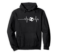 Soccer Heartbeat Soccer Player Hoodie - Casual Everyday Wear for Adults