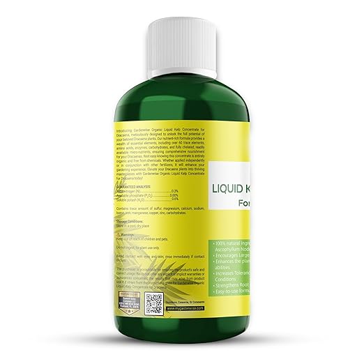 Liquid Kelp Fertilizer: Premium Dracaena Fertilizer - Plant Food for Dracaena - Organic Seaweed Fertilizer for Robust Growth (16 OZ)