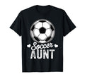 Funny Soccer Aunt Mothers Day T-Shirt - Casual Everyday Wear Men Women