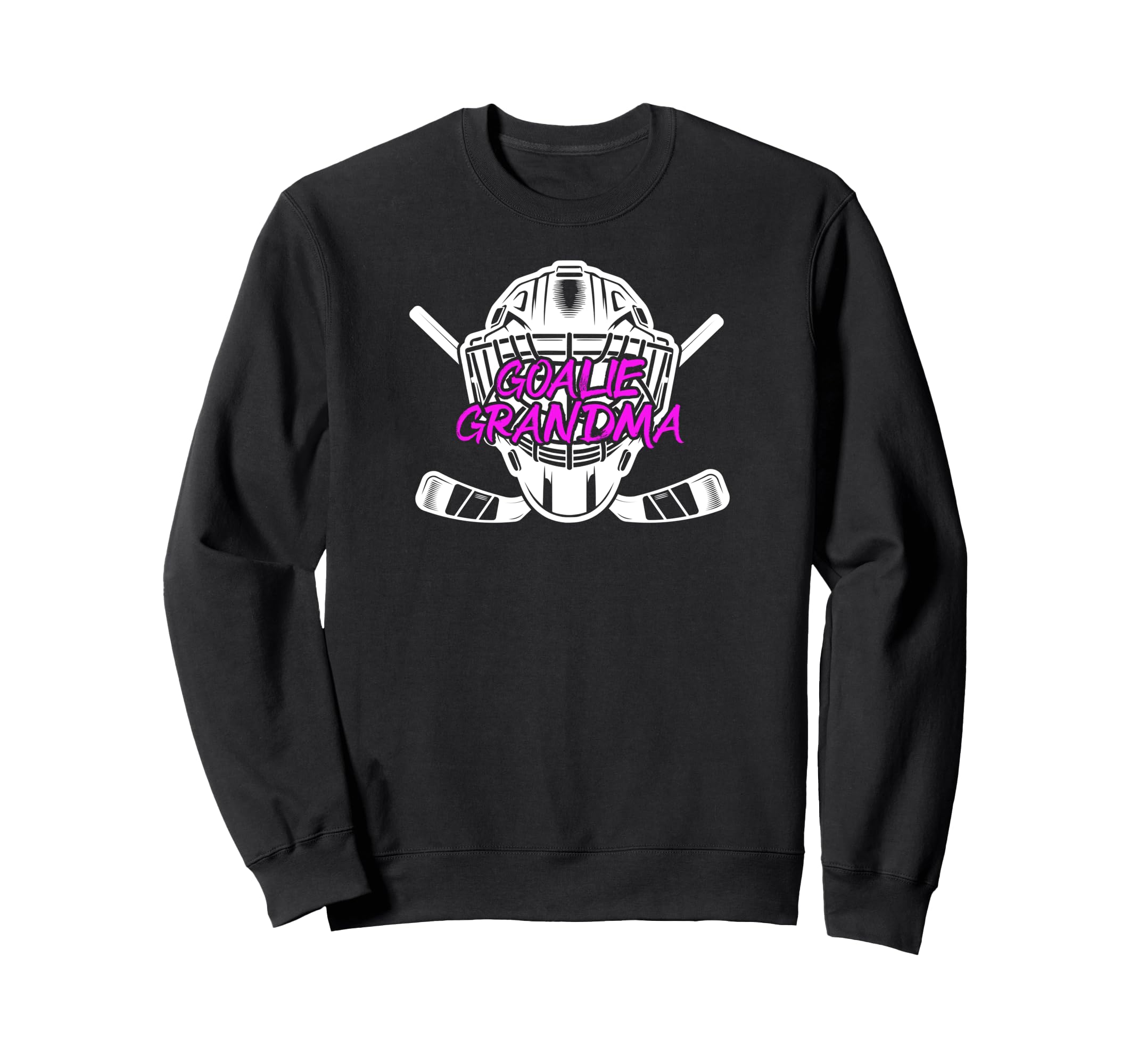 Ice Hockey Goalie Grandma Hockey Sweatshirt - Minimalist Print Men Women