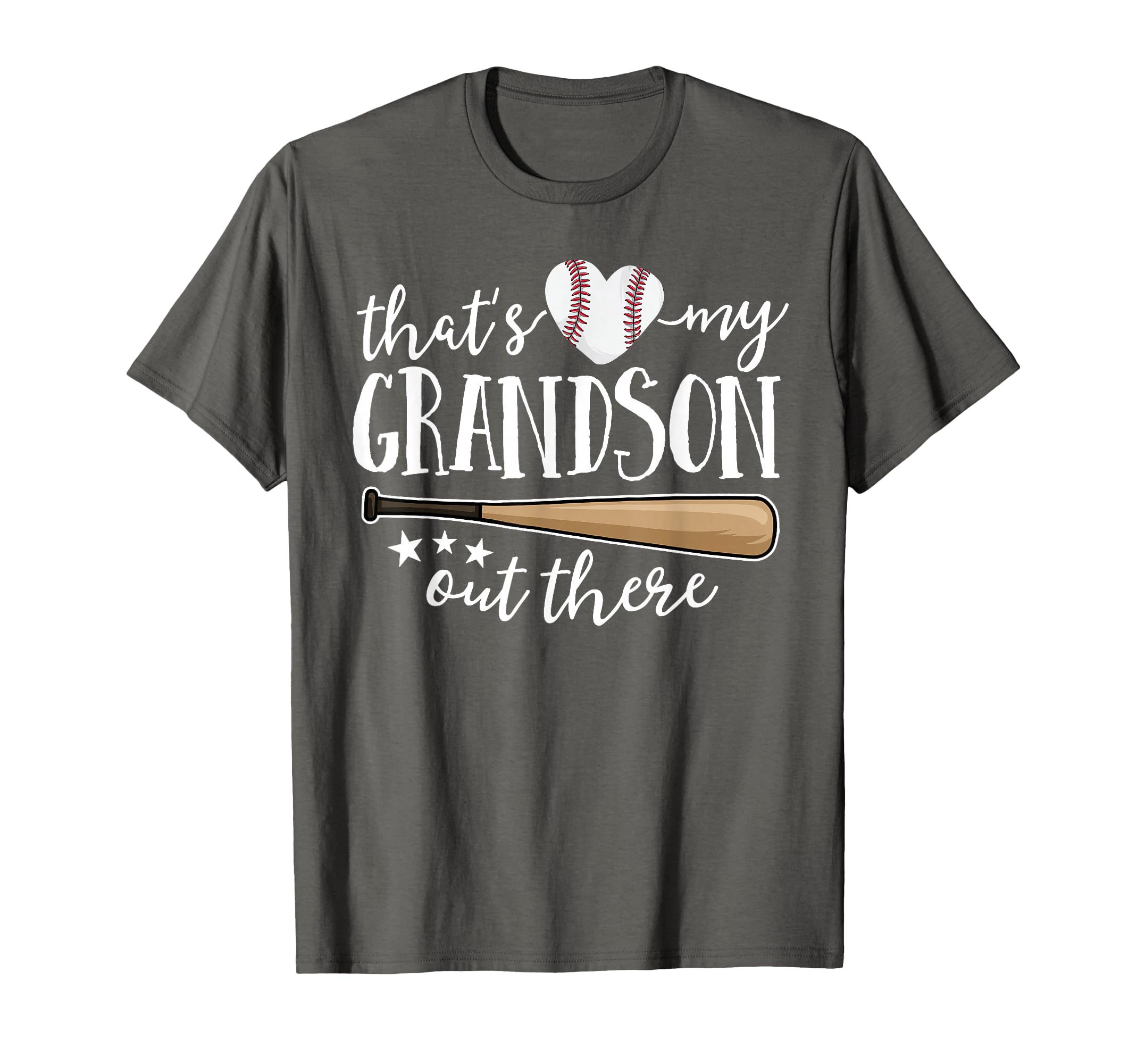 Thats My Grandson Out There Gift T-Shirt - Trendy Graphic for Adults