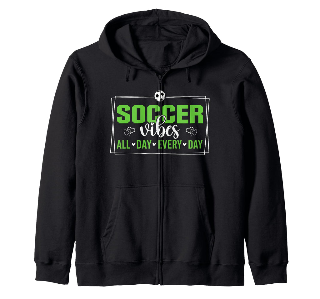 Soccer Vibes All Day Every Day Love T-Shirt - Streetwear Style Men Women