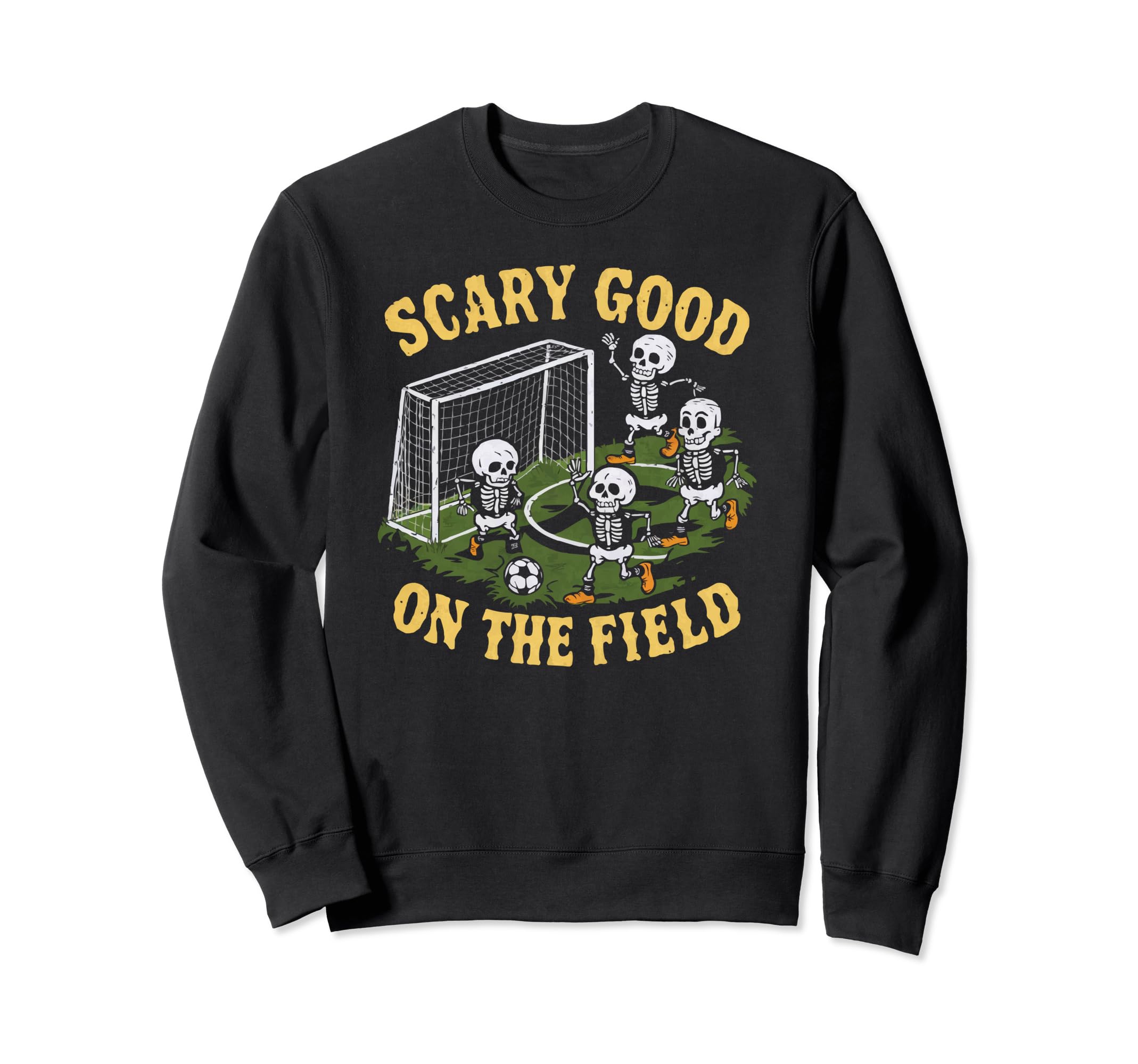 Soccer Halloween Spooky Sweatshirt - Fun Novelty Design Men Women