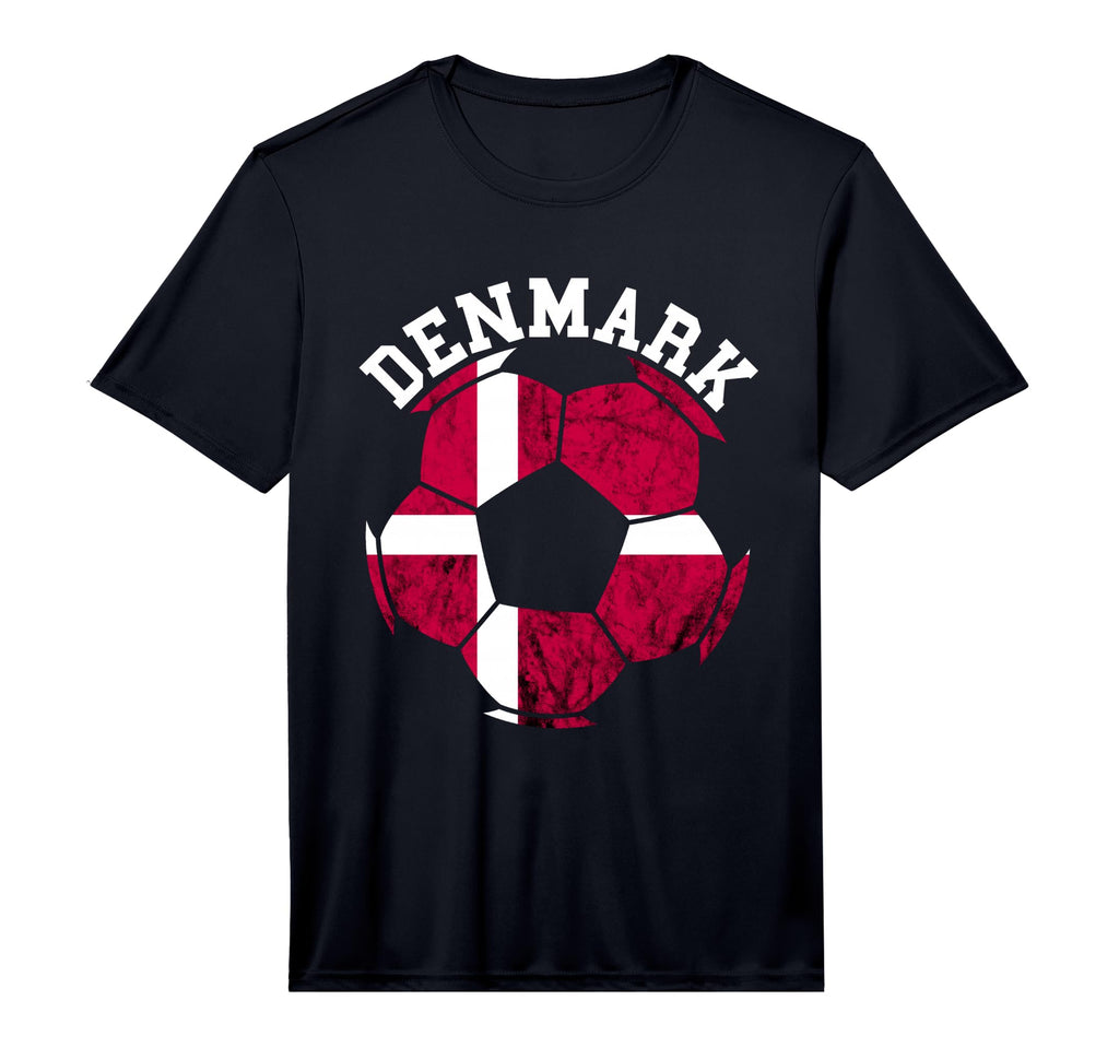 Danish Pride Denmark Soccer Team Ball T-Shirt - Novelty Apparel Unisex