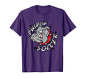 English Bulldog Pawprint Spirit T-Shirt - Fun Novelty Design for Adults