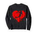 Soccer Lady Fan Football Sweatshirt - Minimalist Print for Adults