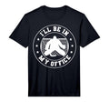 Hockey Goalie Be My Office Funny Ice T-Shirt - Trendy Graphic for Adults