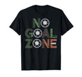 No Goal Zone Soccer Goals Goalkeeper T-Shirt - Minimalist Print for Adults