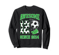 12 Year Old Awesome 12 Since 2014 Soccer Sweatshirt - Graphic Print Unisex