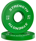 Premium Color-Coded Rubber Bumper Plates Set - 2 Inch Olympic Weight Plates for Home Gym Cross and Strength Training