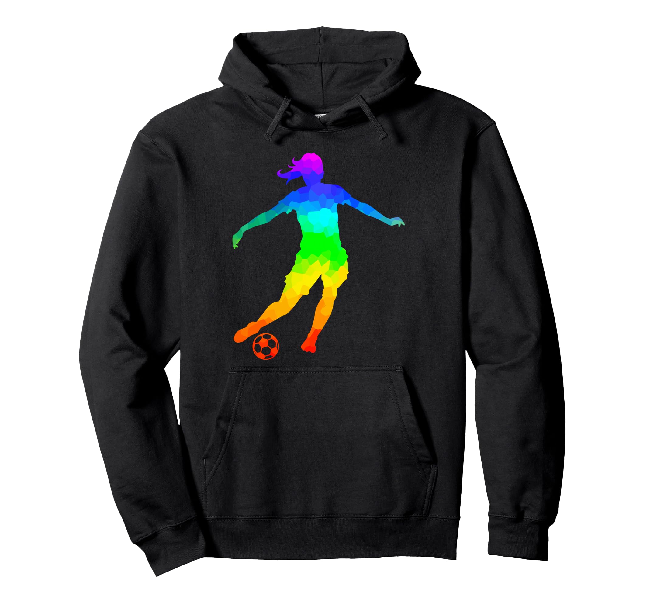 Soccer Player Hoodie - Trendy Graphic for Adults