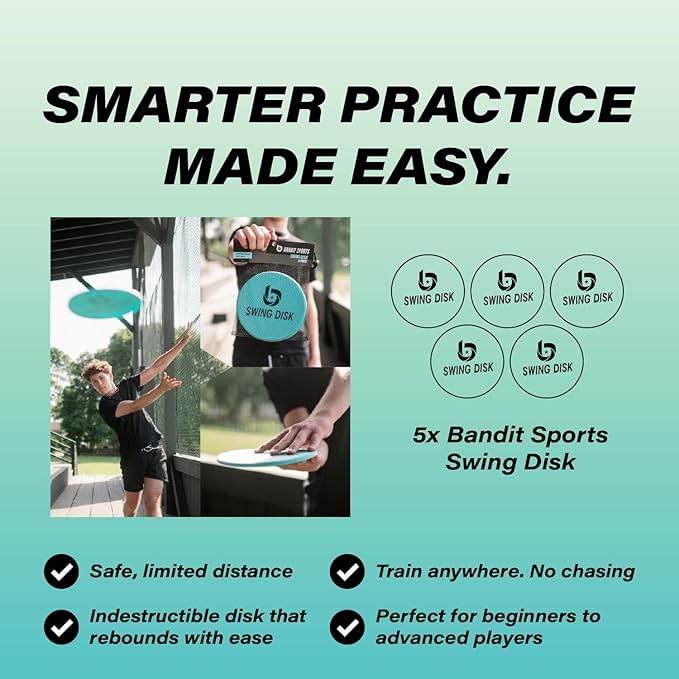 Swing Disk Baseball Swing Trainer, Baseball Hitting Trainer Disks for Improving Baseball Swing, Baseball Training Equipment to Analyze Swing and Improve Batting Mechanics