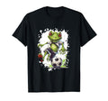Frog Playing Soccer Funny Animal T-Shirt - Streetwear Style Men Women