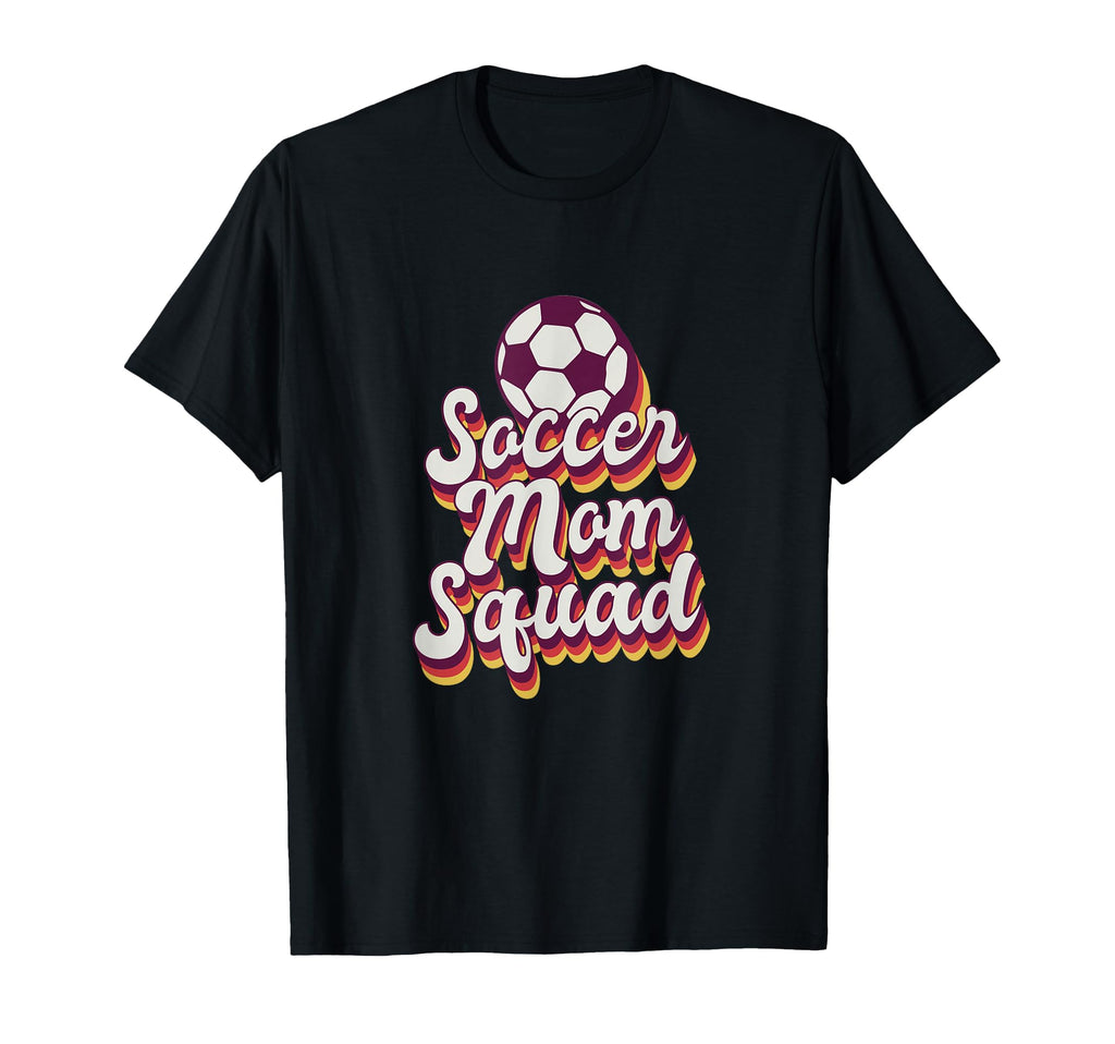 Soccer Mom Squad Soccer T-Shirt - Graphic Print for Adults