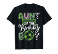Aunt Birthday Soccer Player Birthday T-Shirt - Aesthetic Graphic Men Women