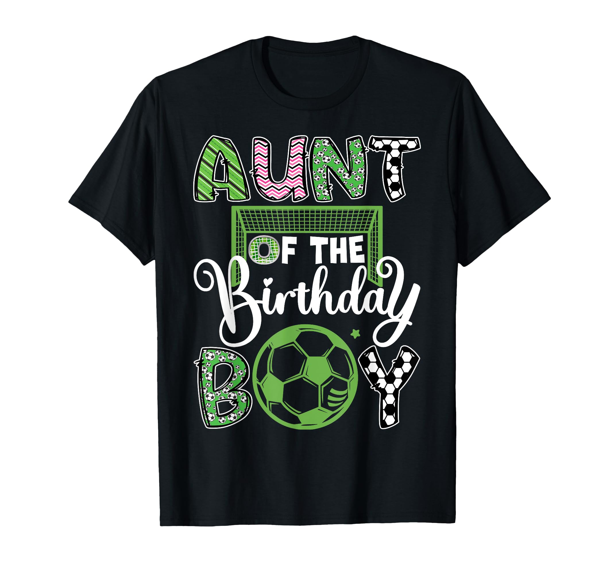 Aunt Birthday Soccer Player Birthday T-Shirt - Aesthetic Graphic Men Women