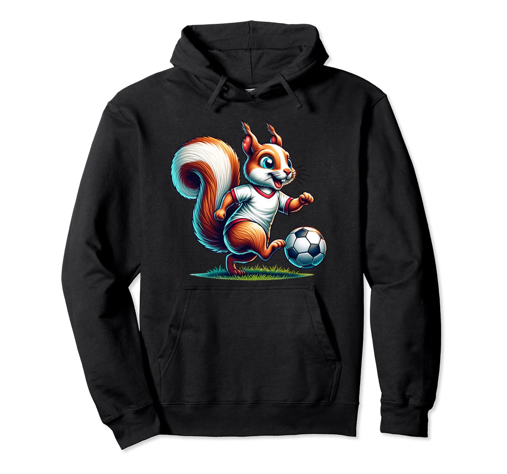 Soccer Sport Squirrel Enthusiast Hoodie - Novelty Apparel Men Women