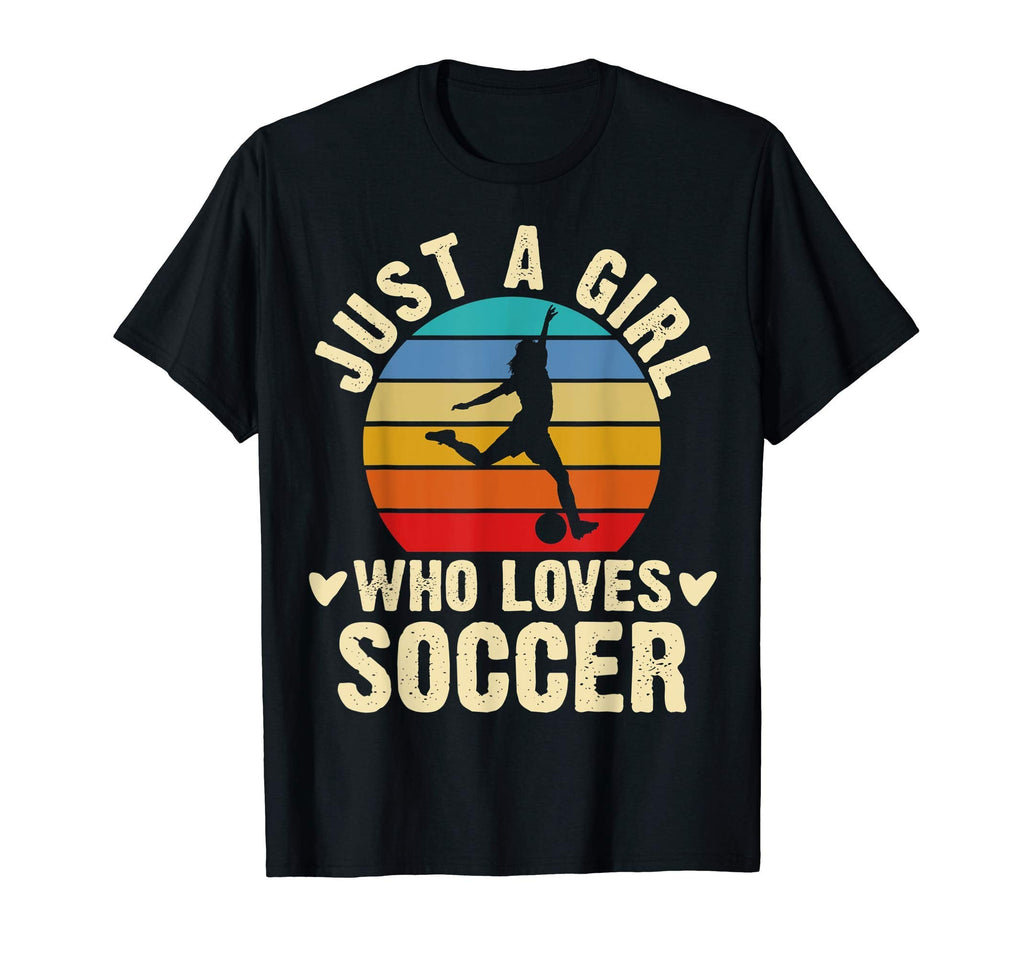 Just Who Loves Soccer Theme Gift T-Shirt - Novelty Apparel Men Women