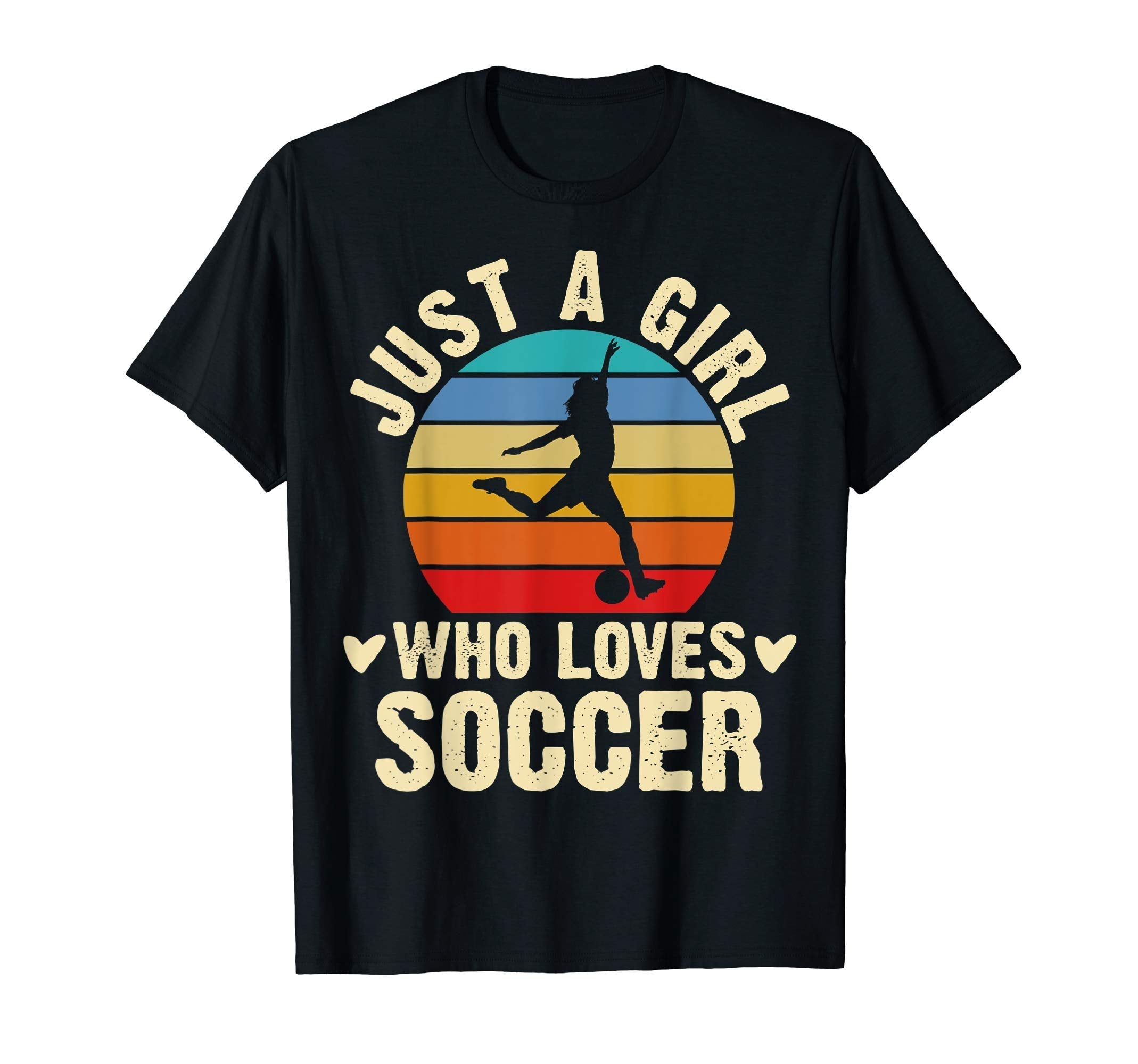 Just Who Loves Soccer Theme Gift T-Shirt - Novelty Apparel Men Women