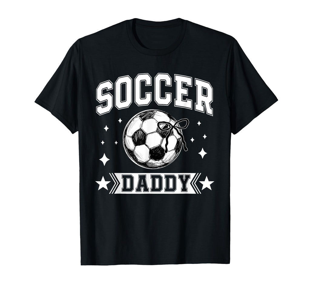 Coquette Bow Soccer Daddy Soccer Team T-Shirt - Streetwear Style Unisex