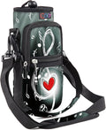 icolor Water Bottle Carrier Bag with Strap 25/32/40 oz Crossbody Bottle Holder with Phone Pocket Sling Sleeve Insulated Neoprene Water Bottle Pouch for Walking Travelling
