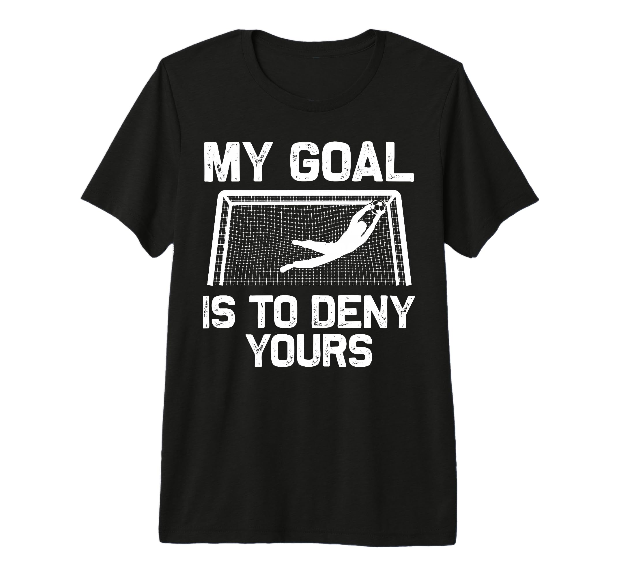 Soccer Goalie Art Gag Soccer Player Tri T-Shirt - Unique Graphic Unisex
