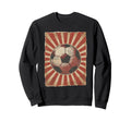 Soccer Ball Football Fan Grunge Sport Sweatshirt - Graphic Print Men Women
