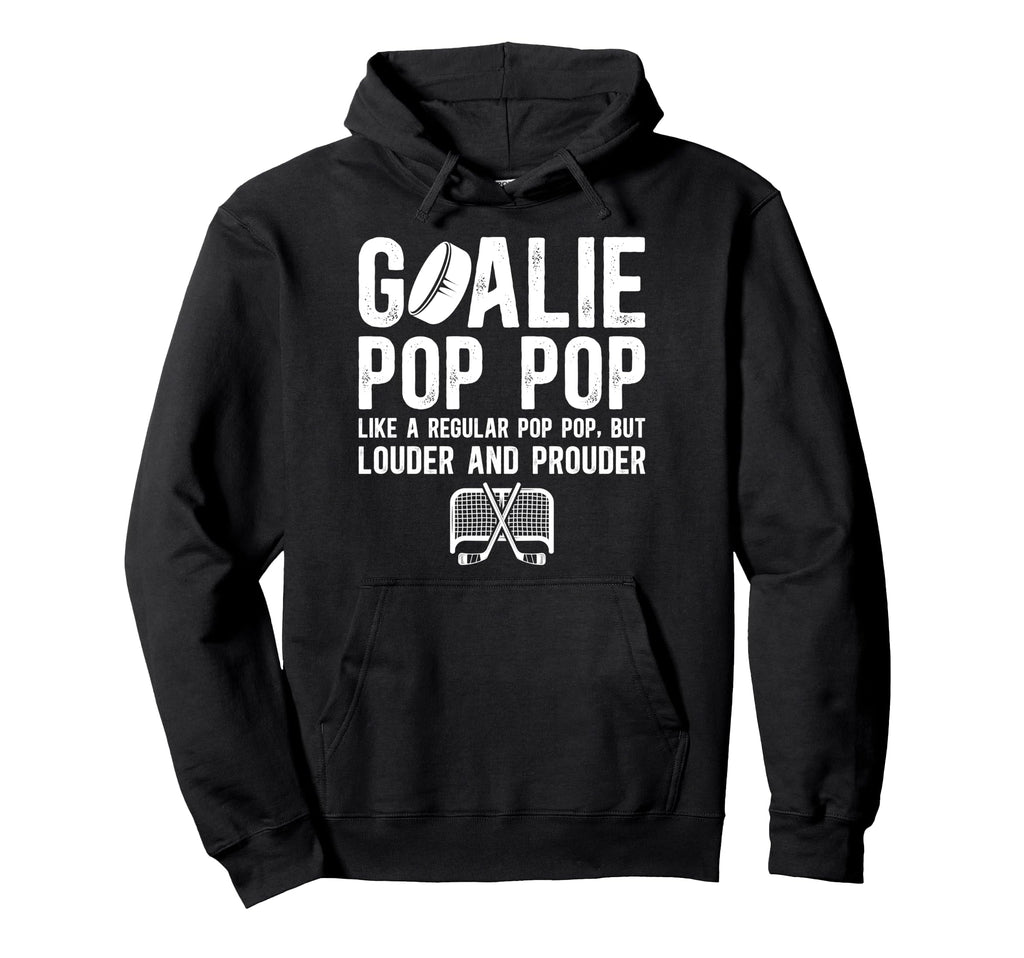 Hockey Goalie Pop Pop Ice Hockey Hoodie - Custom Art Print Men Women