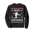 Merry Soccermas Ugly Football Sweatshirt - Fun Novelty Design Unisex