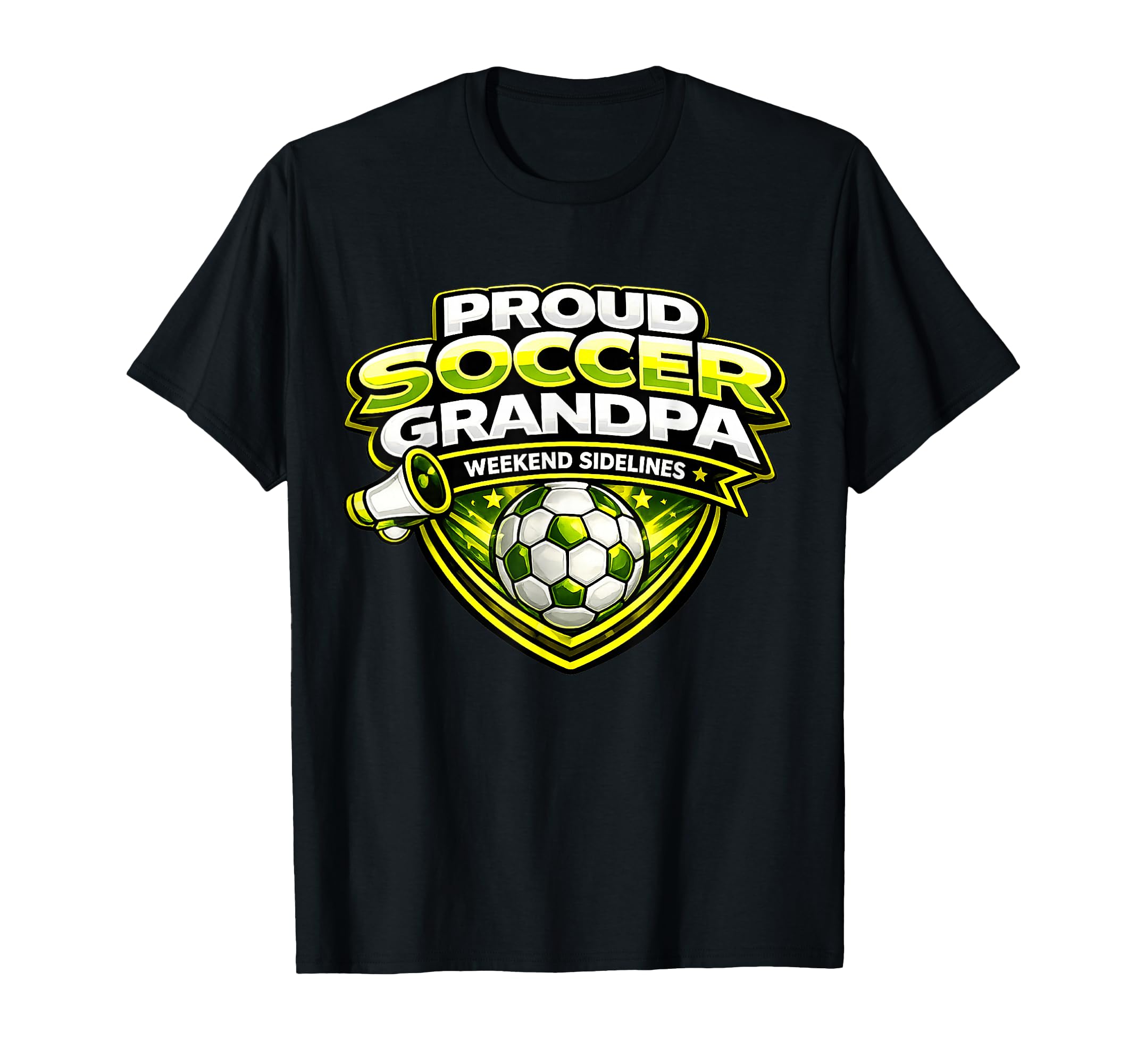 Soccer Grandpa Funny Proud Weekend T-Shirt - Fun Novelty Design for Adults