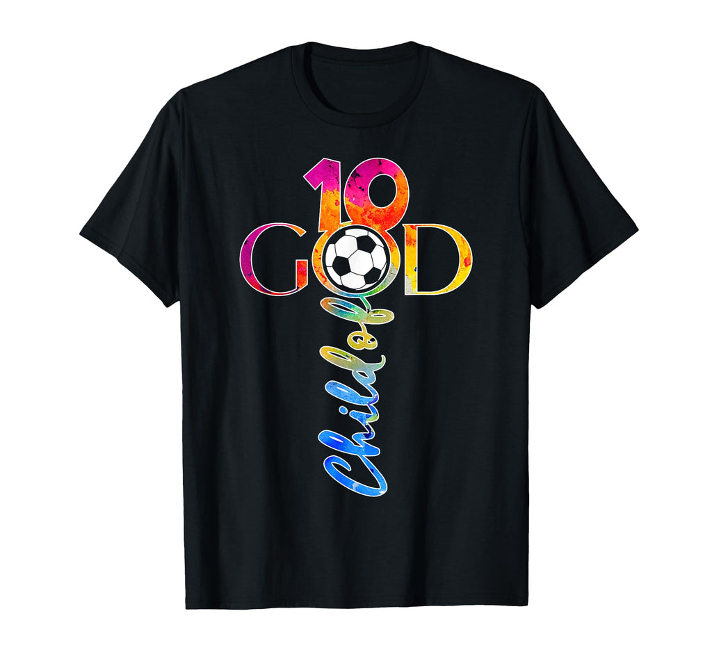 Jesus 10 Years Child God Soccer 10Th T-Shirt - Streetwear Style Unisex